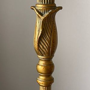 Pair of vintage brass table lamps